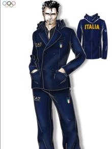 Emporio armani shop tuta olimpiadi